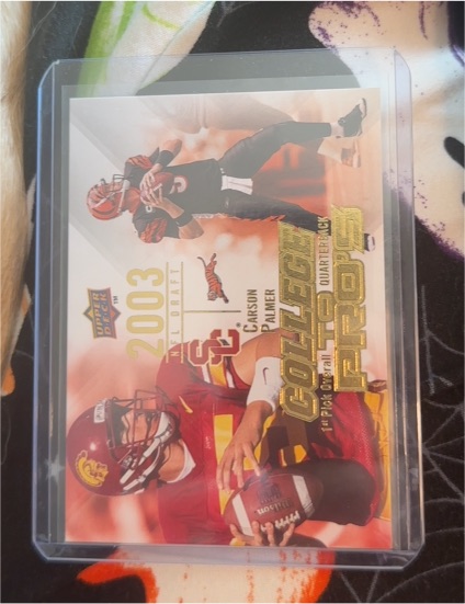 2003 Upper Deck College to Pros Carson Palmer — front