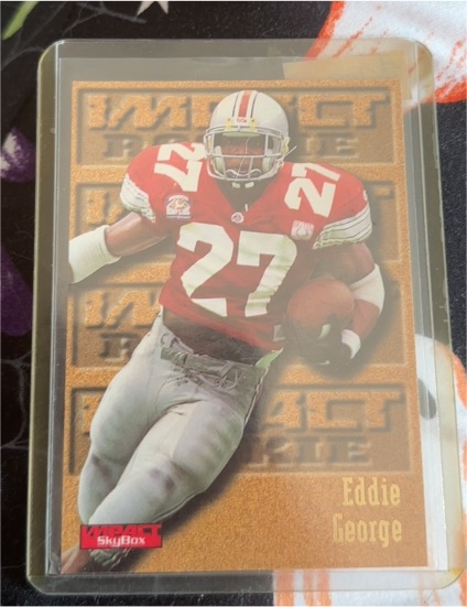 1996 SkyBox Impact #162 Eddie George Rookie — front