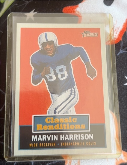 2001 Topps Heritage Classic Renditions #CR5 Marvin Harrison — front