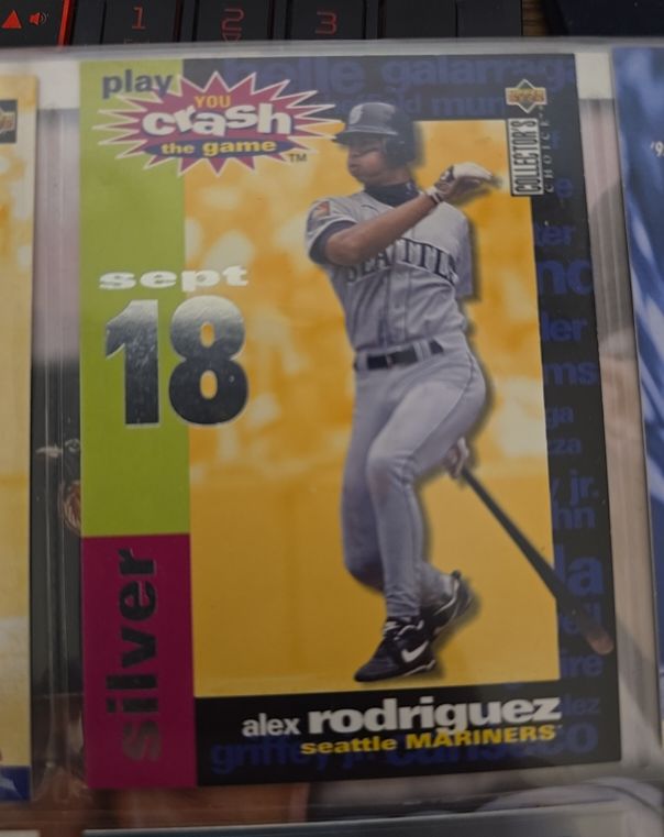 1995 Collector's Choice #CG17b Alex Rodriguez You Crash the Game Silver — front