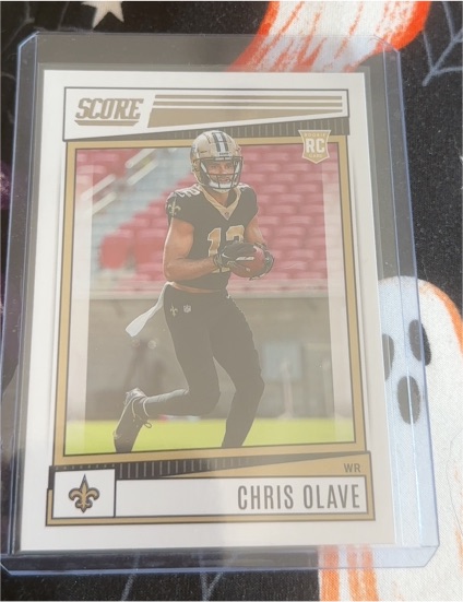 2022 Panini Score #378 Chris Olave Rookie Card — front