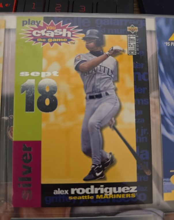 1995 Upper Deck Collector's Choice You Crash the Game Silver #CG17 Alex Rodriguez — front