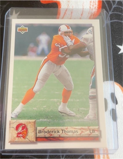 1992 Upper Deck #168 Broderick Thomas — front