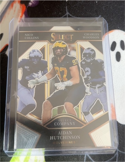 2022 Panini Select Draft Picks Select Company #SC-UM Aidan Hutchinson — front