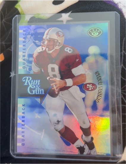 1997 Leaf Run and Gun #14 Steve Young — front