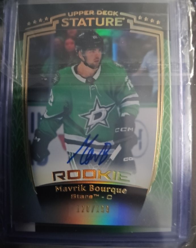 2024-25 Upper Deck Stature #RC Mavrik Bourque — front