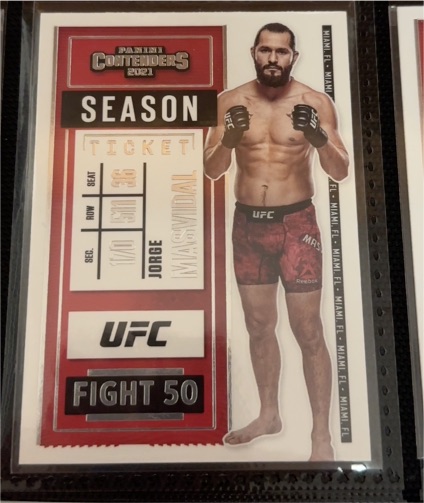2021 Panini Chronicles Contenders UFC #8 Jorge Masvidal — front