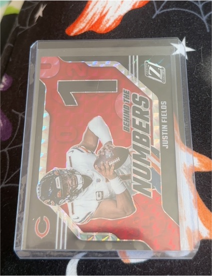 2023 Panini Zenith Behind The Numbers #17 Justin Fields — front