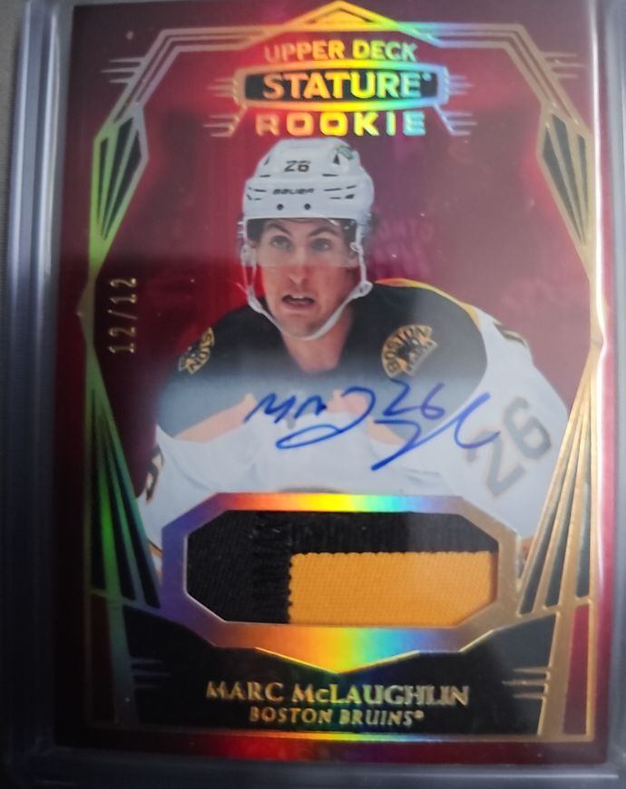 2022-23 Upper Deck Stature Rookie #12 Marc McLaughlin — front