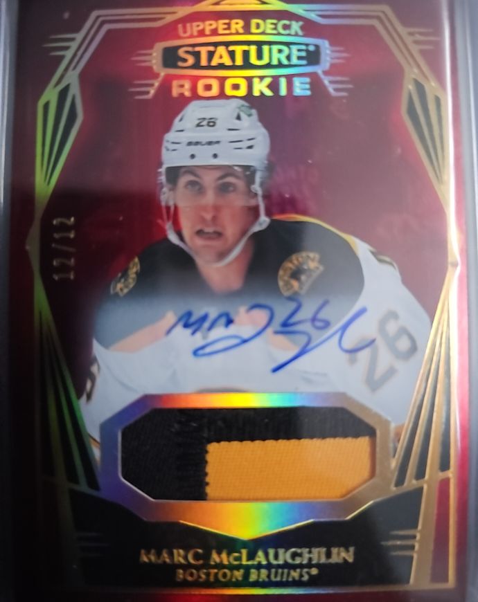 2022-23 Upper Deck Stature Rookie #12 Marc McLaughlin — front