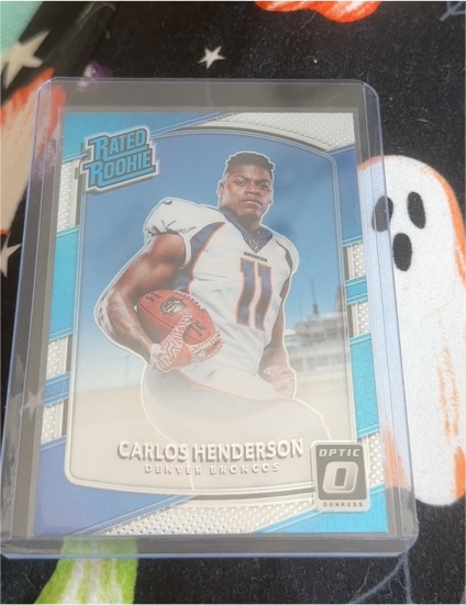 2017 Donruss Optic #186 Carlos Henderson — front