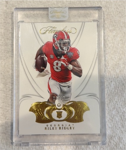 2019 Panini Flawless #9 Riley Ridley — front