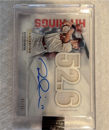 2019 Topps Luminaries Hit Kings #52.6 Rhys Hoskins — front