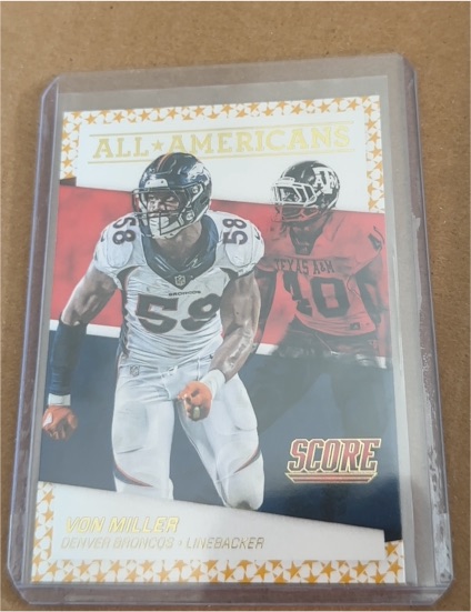 2016 Score #24 Von Miller All-Americans — front