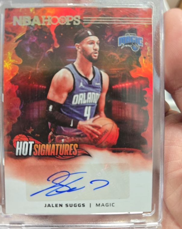 2024-25 Panini NBA Hoops Hot Signatures #HS-JSM Jalen Suggs — front