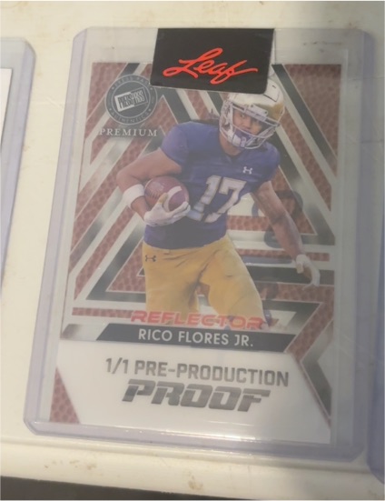 2024 Leaf Press Pass Premium Reflector # Rico Flores Jr. — front