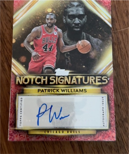 2025 Topps Notch Signatures #TNS-PW Patrick Williams — front