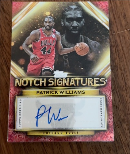 2025 Topps Notch Signatures #TNS-PW Patrick Williams — front