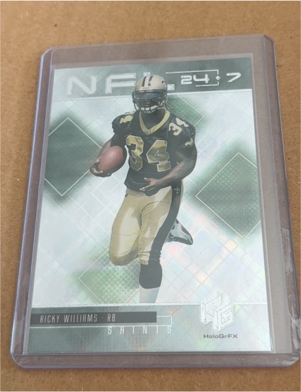 1999 Upper Deck HoloGrFX NFL 24/7 #N7 Ricky Williams — front