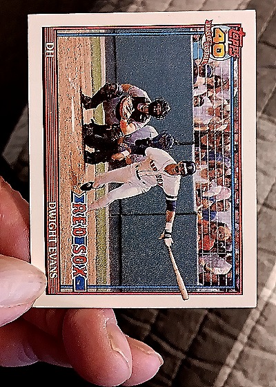 1991 Topps #155 Dwight Evans — front