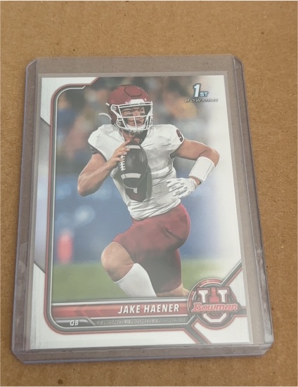2022 Bowman University #78 Jake Haener — front