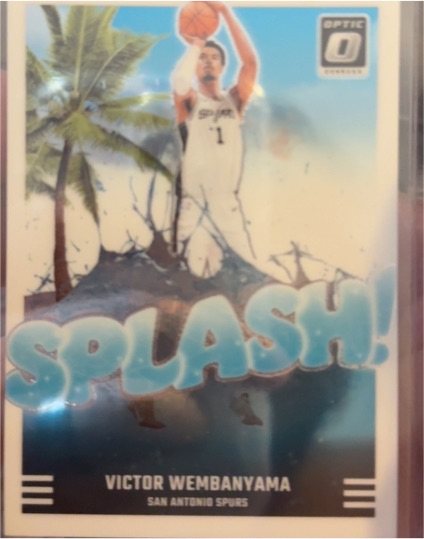 2024-25 Panini Donruss Optic #4 Victor Wembanyama Splash! — front