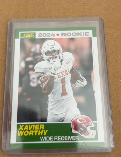 2024 Panini Score #1 Xavier Worthy — front