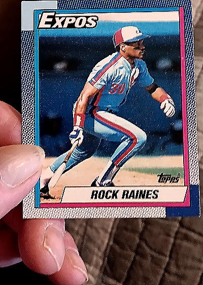1990 Topps #180 Rock Raines — front