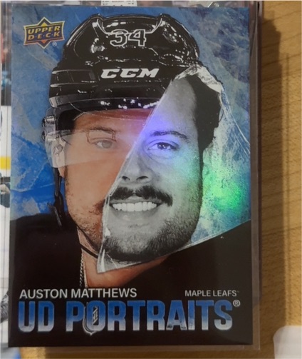 2025-26 Upper Deck Series 1 UD Portraits #P-10 Auston Matthews — front