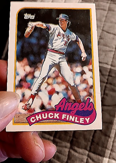 1989 Topps #708 Chuck Finley — front