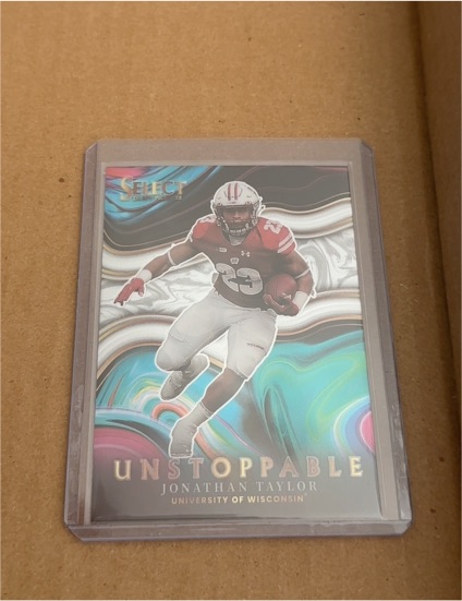 2022 Panini Select Draft Picks Unstoppable #US-JT Jonathan Taylor — front