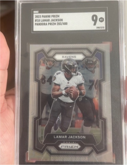 2023 Panini Prizm #18 Lamar Jackson — front