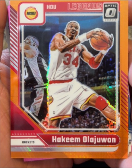 2024-25 Donruss Optic #249 Hakeem Olajuwon — front