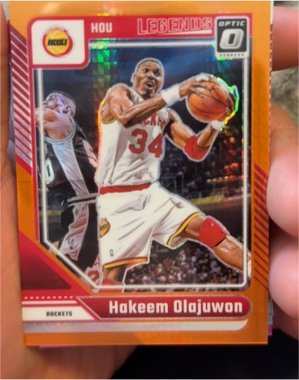 2024-25 Donruss Optic #249 Hakeem Olajuwon Houston Rockets Legends — front