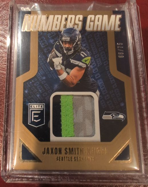 2025 Panini Donruss Elite Numbers Game #NGJ-JSN Jaxon Smith-Njigba — front