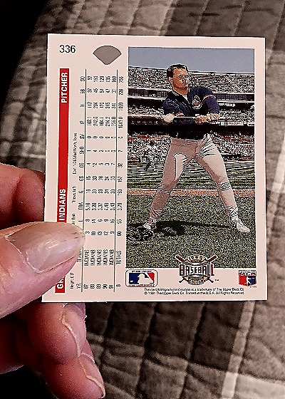 1992 Upper Deck #336 Greg Swindell — back