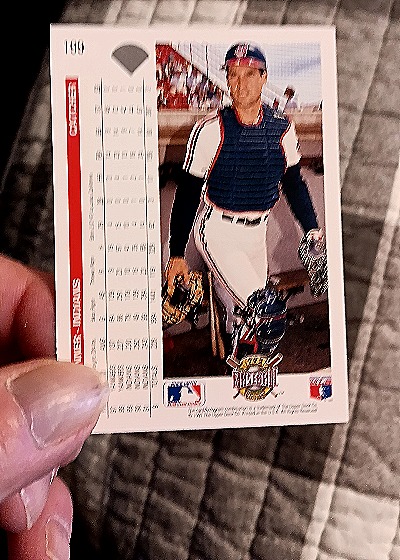 1992 Upper Deck #199 Joel Skinner — back