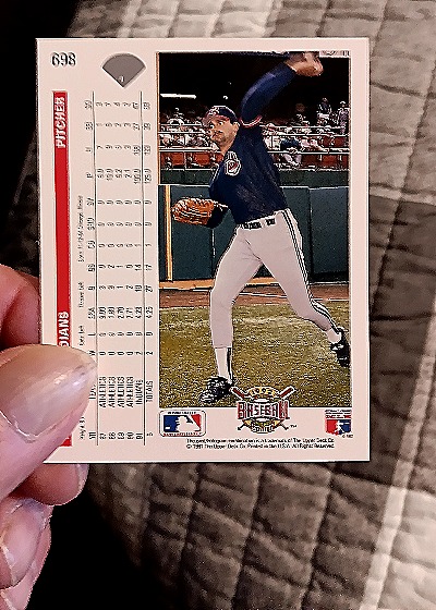 1992 Upper Deck #698 Dave Otto — back