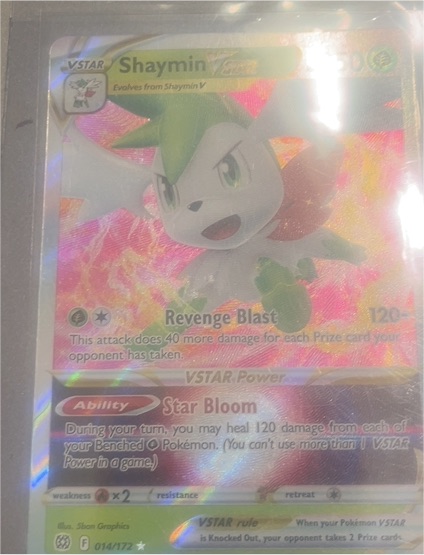 2022 Pokémon TCG Brilliant Stars #014 Shaymin VSTAR — front