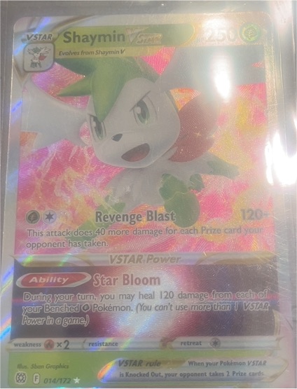 2022 Pokémon TCG Brilliant Stars #014 Shaymin VSTAR — front