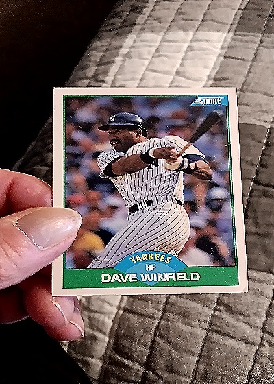 1989 Score #50 Dave Winfield — front