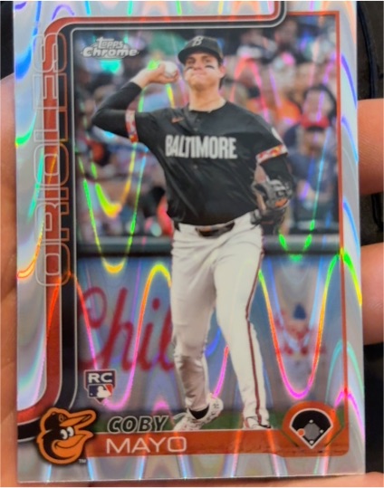 2025 Topps Chrome #120 Coby Mayo — front