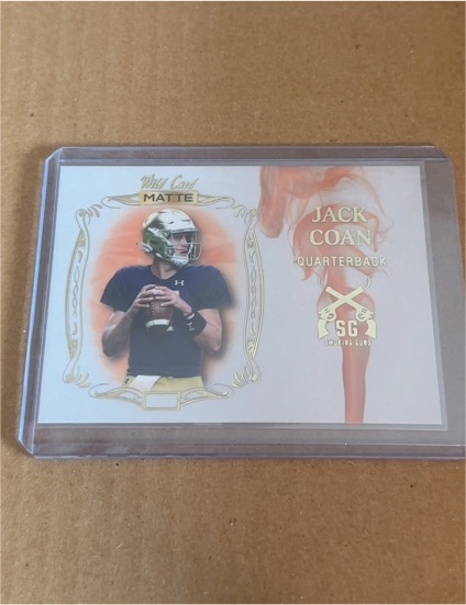 2022 Wild Card Matte #SG-4 Jack Coan — front