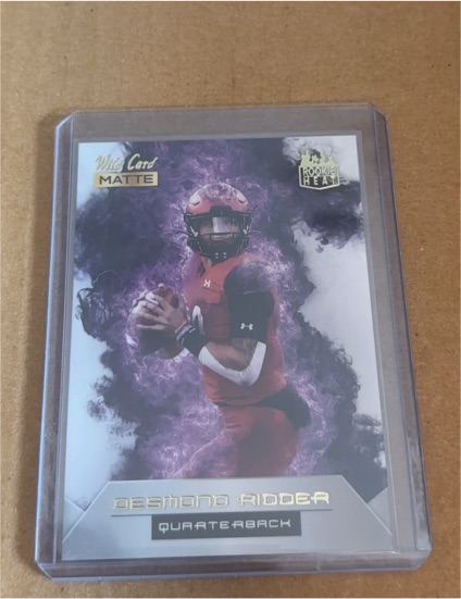2022 Wild Card Matte #RH-9 Desmond Ridder Rookie Heat — front