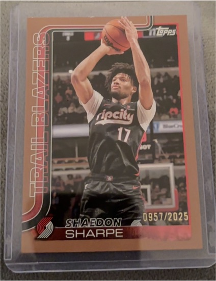 2025-26 Topps Basketball #127 Shaedon Sharpe — front