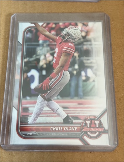 2021 Bowman University #93 Chris Olave — front