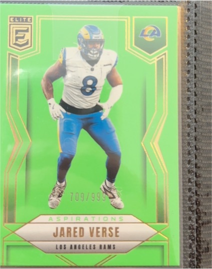 2025 Panini Donruss Elite Aspirations Lime Green #23 Jared Verse — front