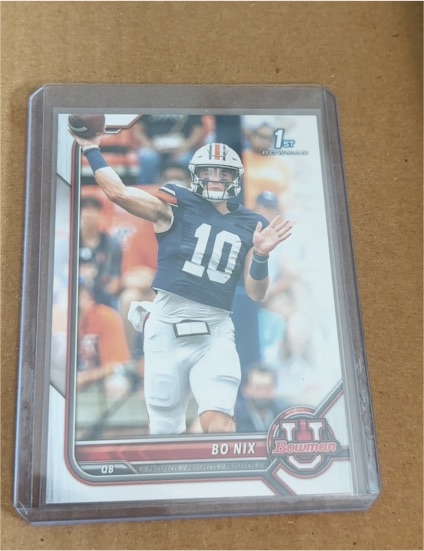 2022 Bowman University #8 Bo Nix — front