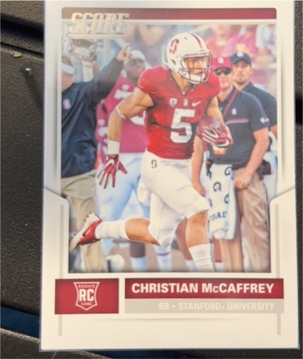 2017 Score #373 Christian McCaffrey Rookie Card — front