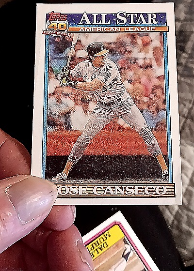 1991 Topps #390 Jose Canseco All-Star — front
